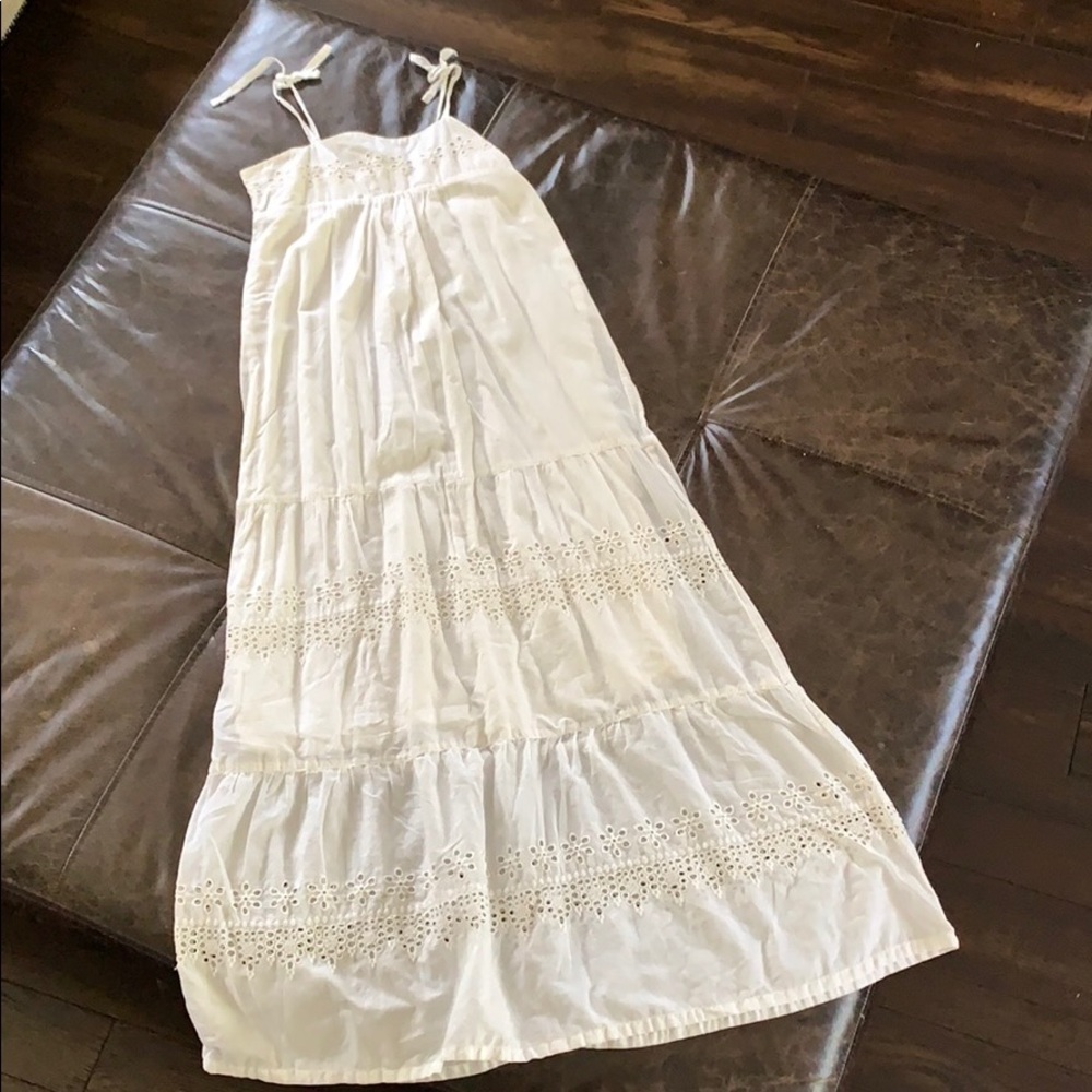 Girls eyelet maxi dress